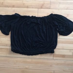LF Black off the shoulder top